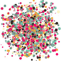 Colorful Universe Distribution Computational Generative Art background illustration