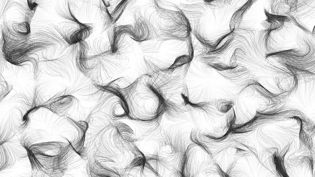 Particles formed in different places gradually collect in certain clusters.