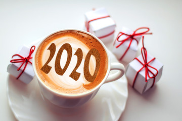 Figures 2020 as a symbol of the New Year