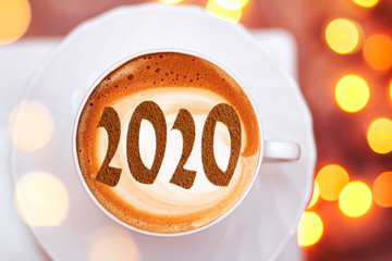 Figures 2020 as a symbol of the New Year