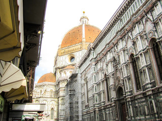 Beautiful view of the Florence Cathedral in Italy.