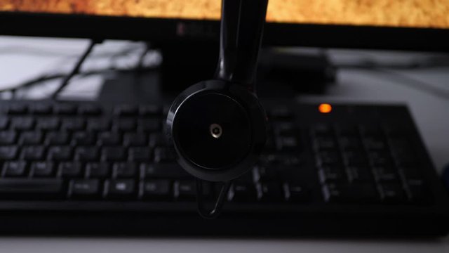 Bad news from computer concept