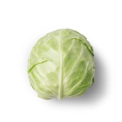 Fototapeta premium Swing cabbage isolated on a white background