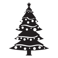 Isolated christmas tree icon. Christmas season -. Vector