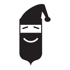 Avatar of Santa Claus icon - Vector illustration