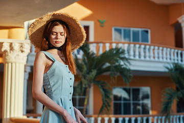 young woman in cafe