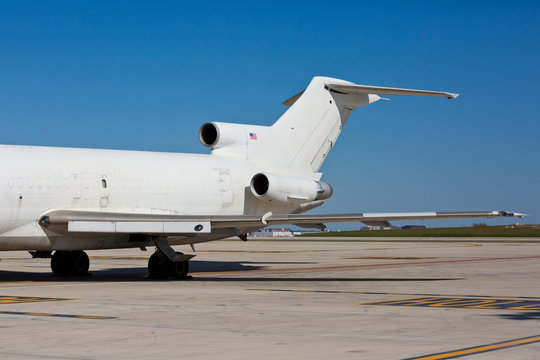 Chicago, USA - October 14, 2019: Boeing 727-200 Aircraft on the tarmac at O'Hare International Airport.