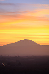Sunset overt Mt Adams and the Yakima Valley
