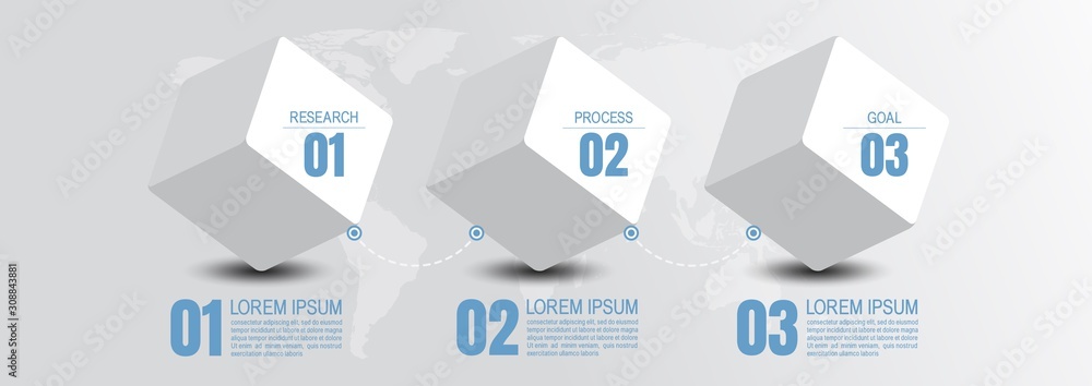 Canvas Prints infographic business, process chart design template for presentation. abstract timeline elements, ve