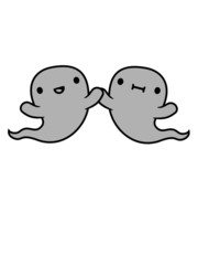 Freundliches Geister Team cartoon 