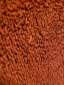 red wool carpet wall