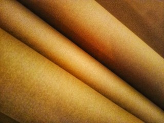 Colorful curtains in the bedroom