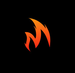 letter m flame logo vector download