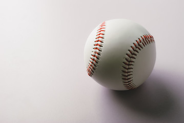 A professional baseball isolated on white.