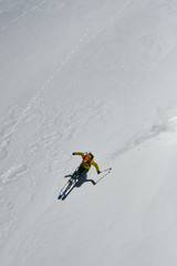 skier on mountain 