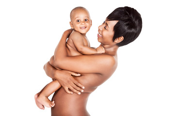 Obraz premium Young african mother