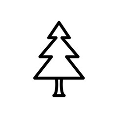 Pine icon vector in trendy style design