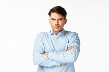 Fototapeta premium portrait of young man isolated on white background