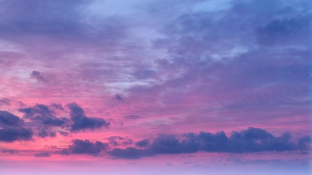 Purple sky with sunshine background.