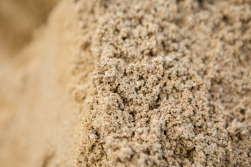 Selective focus of Closeup sand  pattern texture background