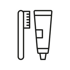 Brush Toothpaste icon vector design templates