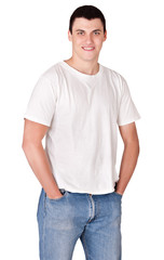 young man casual  dressed