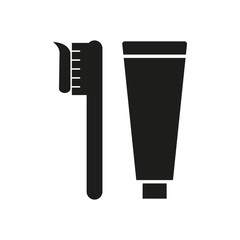 Brush Toothpaste icon vector design templates