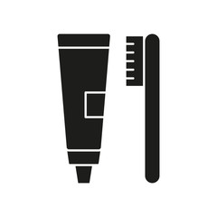 Brush Toothpaste icon vector design templates