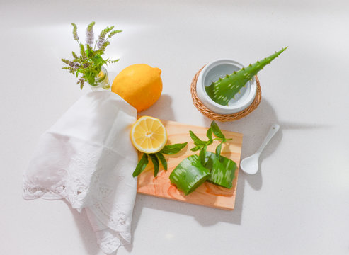Homemade skin care with healthy and detox ingredients.