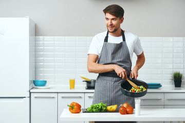 woman cooking in the kitchen