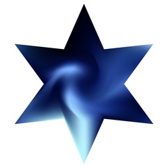 Mesh background in the form of hexagram.