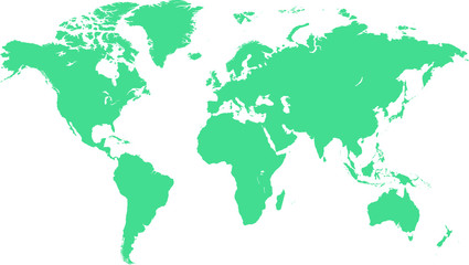 Fototapeta na wymiar World Map Separated Country Vector Design