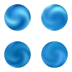 Collection with round modern backgrounds.