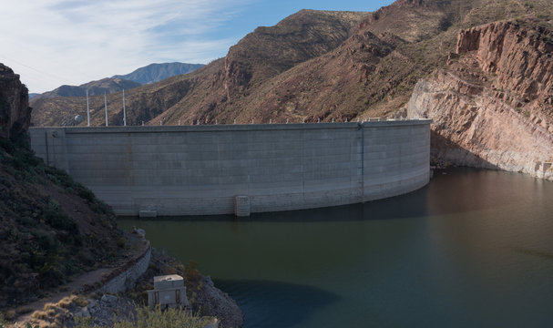 Theodore Roosevelt Dam In Arizona.