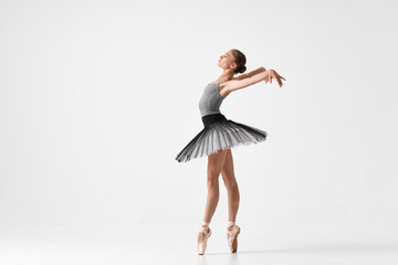 ballet dancer in rehearsal - obrazy, fototapety, plakaty