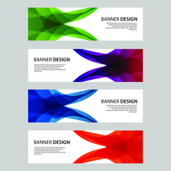 Fototapeta premium Vector Abstract design banner web template