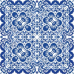 Antique azulejo tiles patchwork.