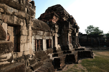 Phanom-wan castle is Khmer architecture art in Khmer civilization period about Buddhist century 16-17, Nakhon-rat-cha-sima province Thailand.