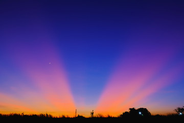 Twilight landscape, Sky sunset nature beautiful