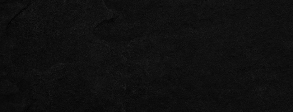 Stone black texture background. Dark cement, concrete grunge. Tile gray, Marble pattern, Wall black background blank for design © Ammak