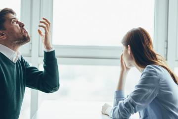 couple having an argument at home