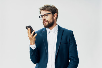 young man with mobile phone