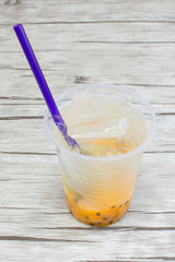 Fototapeta premium flavored sodas with tropical fruits