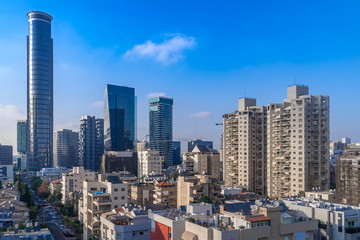 Fototapeta na wymiar Tel Aviv skyline in Israel