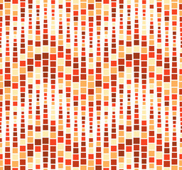Seamless pattern, background, texture. Geometric elements, squares. Colored mosaic. On white. Graphic design element. - 308864667