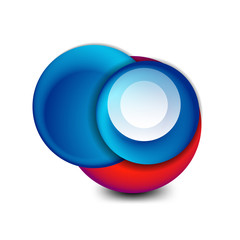 Vector swirl circle banner, 3d style abstract sphere or round shape icon or background templates. Vector Illustration For Wallpaper, Banner, Background, Card, Book Illustration, landing page