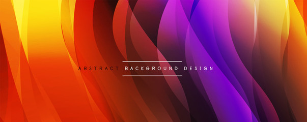 Dynamic trendy simple fluid color gradient abstract background with line effects. Vector Illustration For Wallpaper, Banner, Background, Card, Book Illustration, landing page