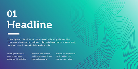 Abstract Wave Design Template