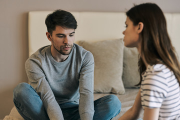 couple sitting on sofa