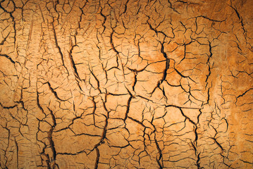 Clay wall with cracks, used for background